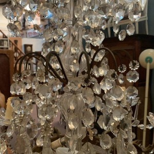 Twelve-light crystal chandelier, 20th century