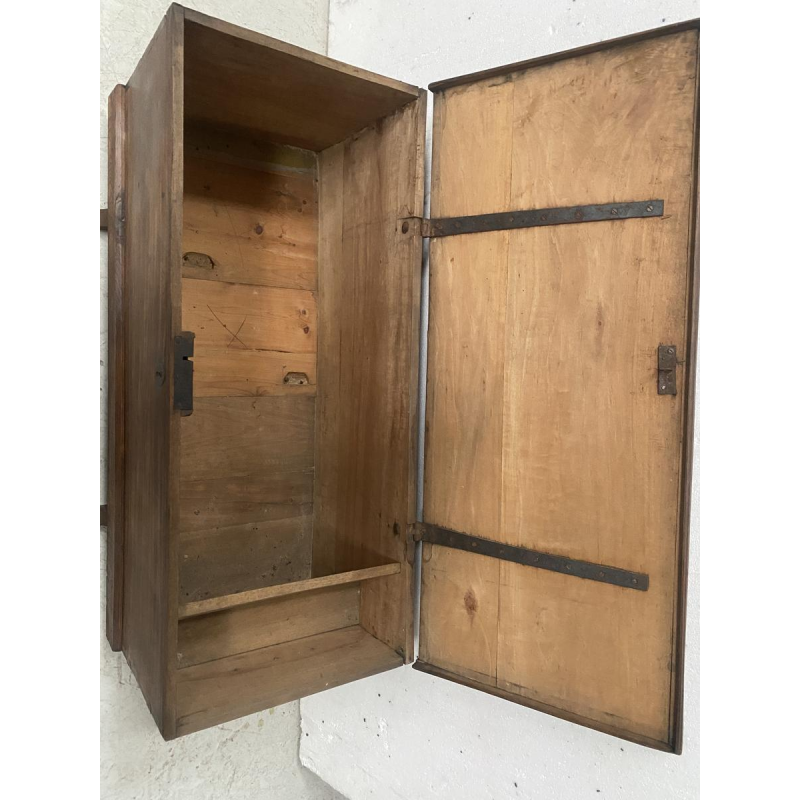 Chest in solid poplar stained walnut, 19th century