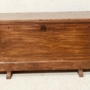 Chest in solid poplar stained walnut, 19th century
