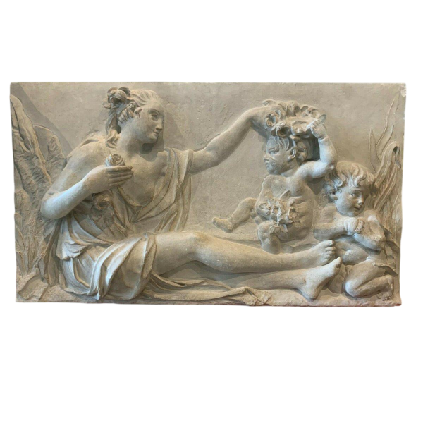 Stucco bas-relief depicting a scene in the antique style, 20th century