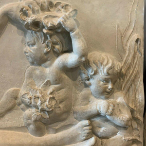 Stucco bas-relief depicting a scene in the antique style, 20th century