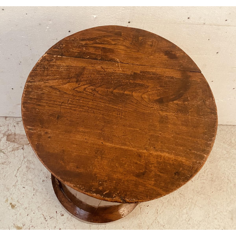 Somno ou chevet cylindre d'époque Napoléon III, placage d'acajou, XIXe siècle