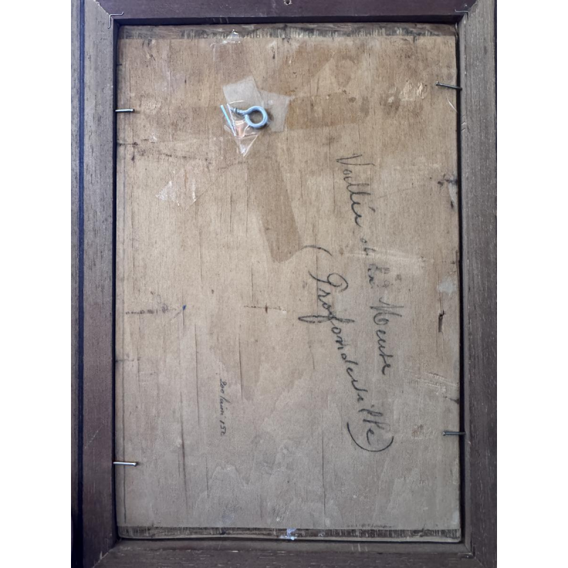 Eugène COLIGNON “Maasvallei in Profondeville” olieverf op doek gemonteerd op doek