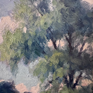 Eugène COLIGNON “Valley of the Gelbressée Stream 1942” oil painting on panel