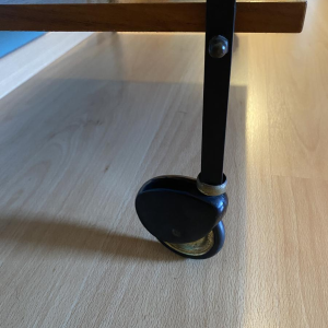 Desserte en bois, métal et céramique, années 1970