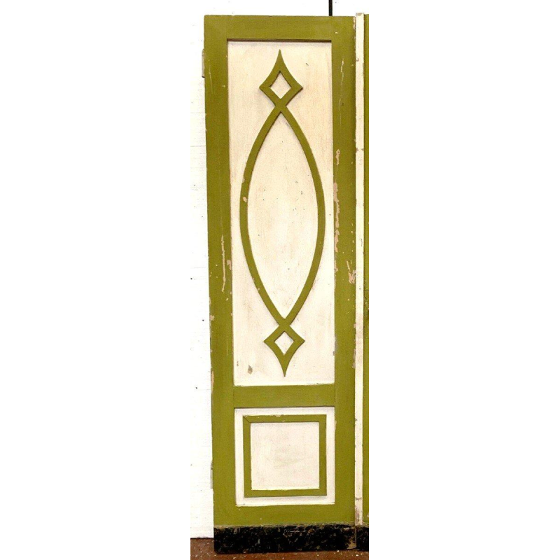 Double dividing doors in patinated solid fir, 19th century