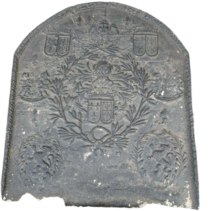 Plaque de fond de cheminée en fonte, XVIIIᵉ siècle