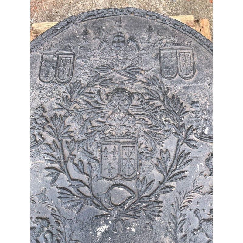 Cast iron fireplace backplate, 18th century
