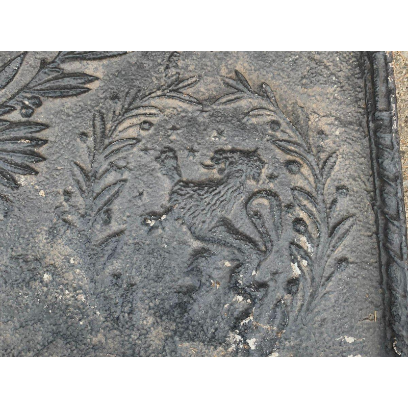 Plaque de fond de cheminée en fonte, XVIIIᵉ siècle
