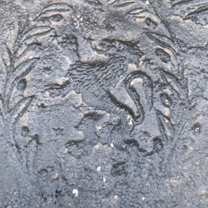 Cast iron fireplace backplate, 18th century