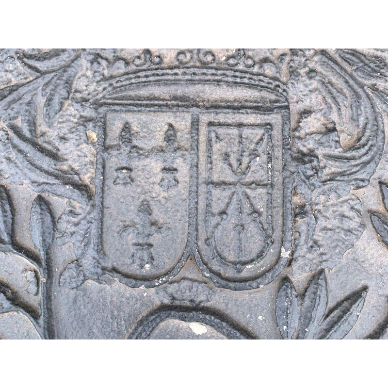 Cast iron fireplace backplate, 18th century