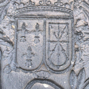 Cast iron fireplace backplate, 18th century