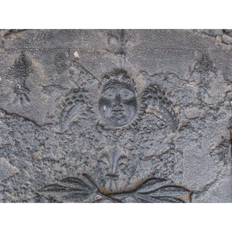 Cast iron fireplace backplate, 18th century