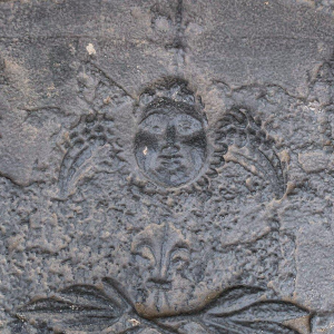 Cast iron fireplace backplate, 18th century