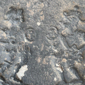 Plaque de fond de cheminée en fonte, XVIIIᵉ siècle