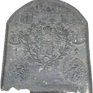 Cast iron fireplace backplate, 18th century