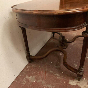 Napoleon III style rosewood and veneer desk, 19th century