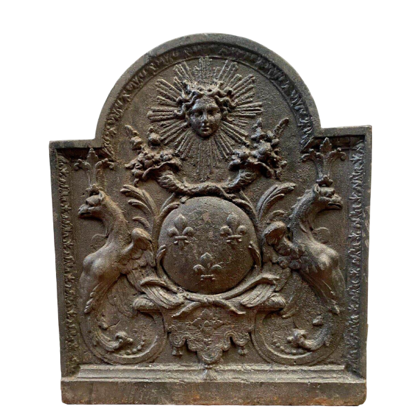 Cast iron fireplace backplate, 19th century
