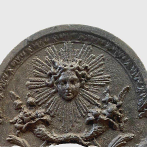 Cast iron fireplace backplate, 19th century