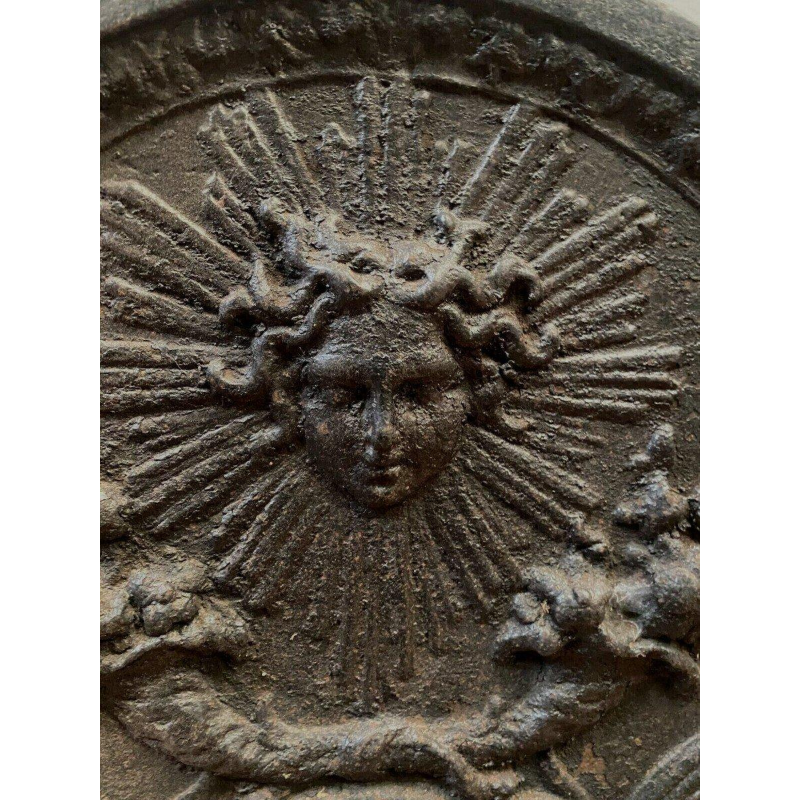 Plaque de fond de cheminée en fonte de fer, XIXᵉ siècle