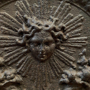 Cast iron fireplace backplate, 19th century