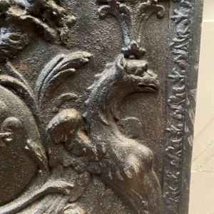 Plaque de fond de cheminée en fonte de fer, XIXᵉ siècle