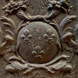 Cast iron fireplace backplate, 19th century