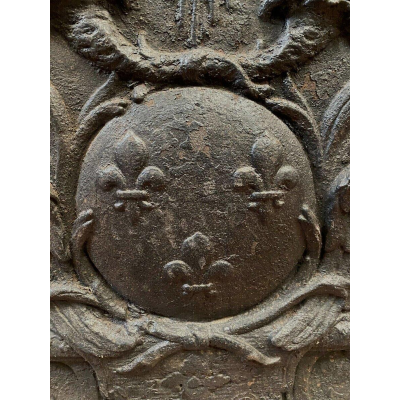Cast iron fireplace backplate, 19th century