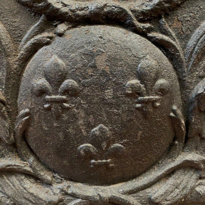 Cast iron fireplace backplate, 19th century