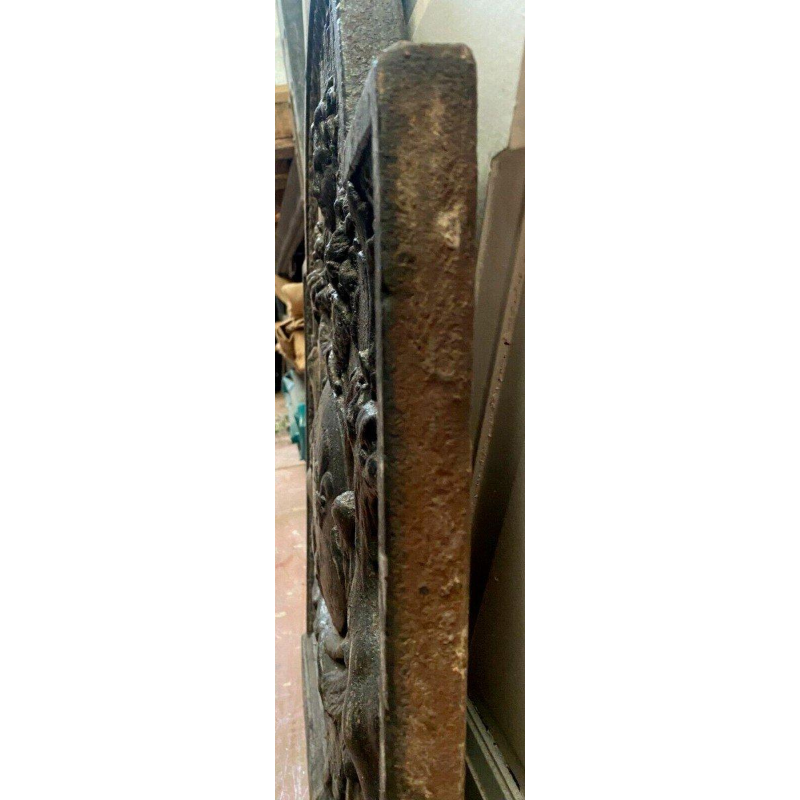 Cast iron fireplace backplate, 19th century