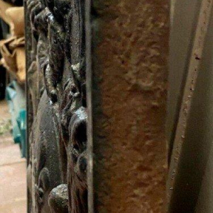 Plaque de fond de cheminée en fonte de fer, XIXᵉ siècle