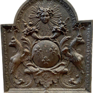 Cast iron fireplace backplate, 19th century