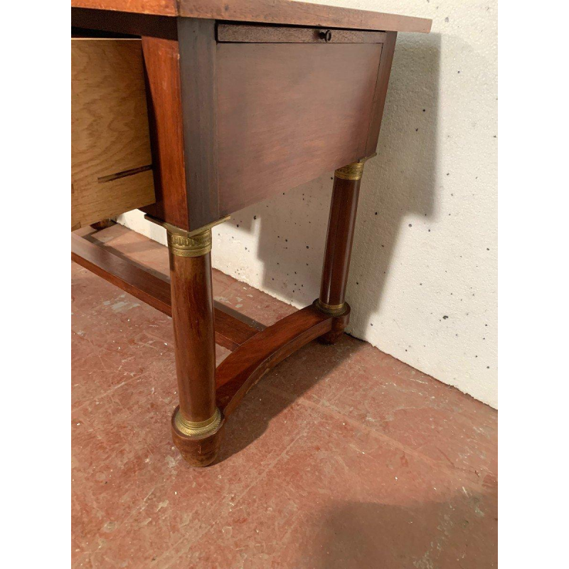 Empire style desk in mahogany and veneer, 20th century