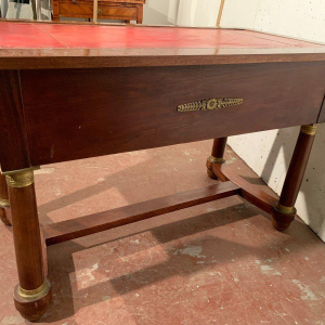 Bureau in Empire-stijl van mahoniehout en fineer, 20e eeuw.