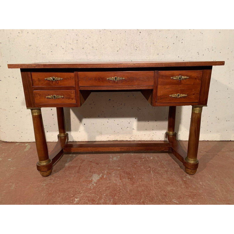 Bureau in Empire-stijl van mahoniehout en fineer, 20e eeuw.