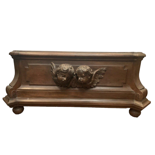 Napoleon III style planter in solid oak, 20th century