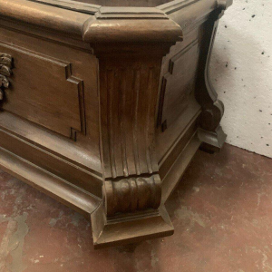 Napoleon III style planter in solid oak, 20th century