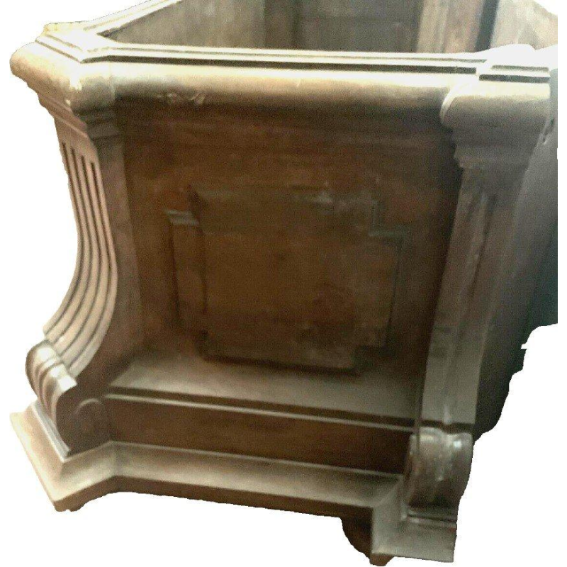 Napoleon III style planter in solid oak, 20th century