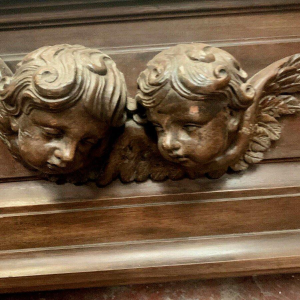 Napoleon III style planter in solid oak, 20th century