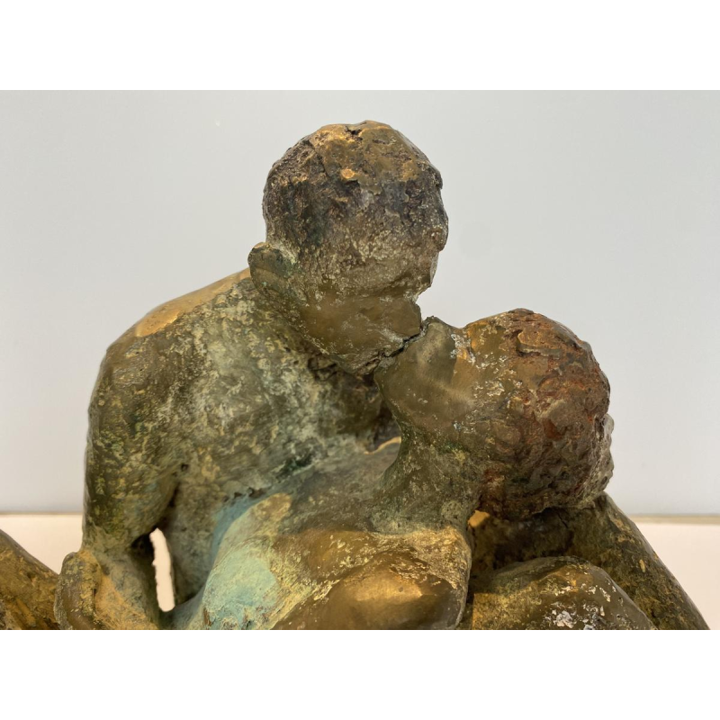 Mady Andrien bronzen sculptuur "Koppel".