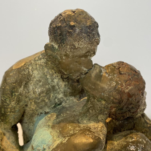 Mady Andrien "Couple" bronze sculpture