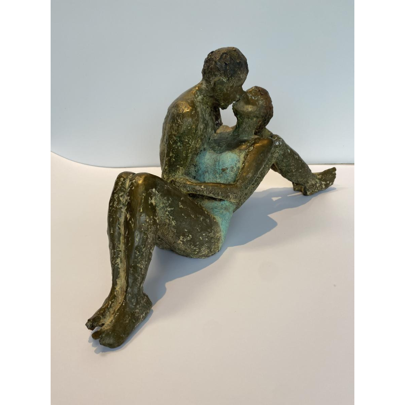 Mady Andrien bronzen sculptuur "Koppel".