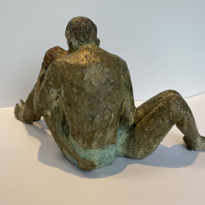 Mady Andrien "Couple" sculpture en bronze