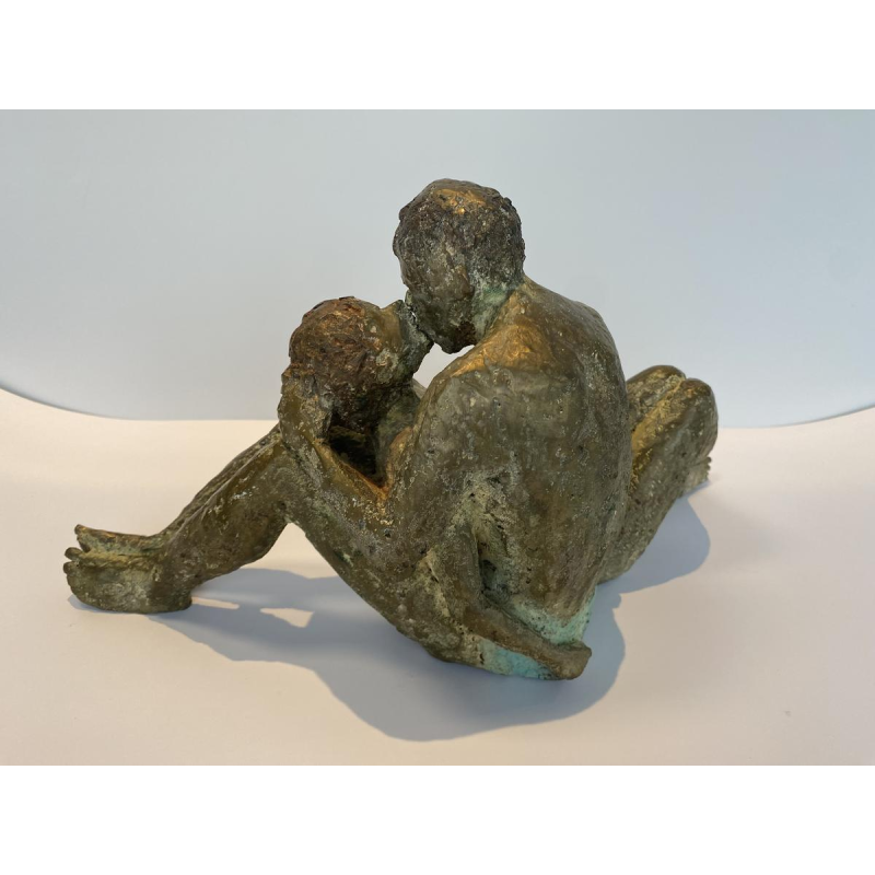 Mady Andrien bronzen sculptuur "Koppel".