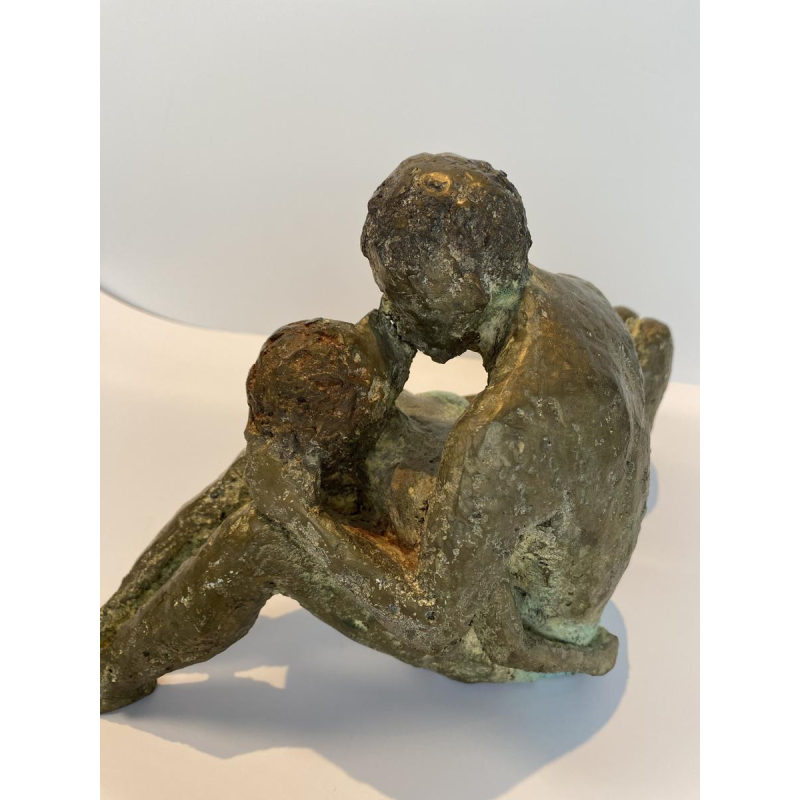 Mady Andrien bronzen sculptuur "Koppel".
