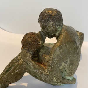 Mady Andrien bronzen sculptuur "Koppel".
