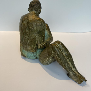 Mady Andrien "Couple" bronze sculpture