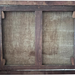 Henri BODART «Paysage namurois sous la neige» peinture huile sur toile