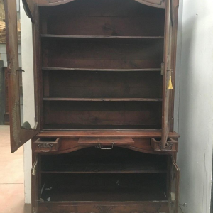 Louis XV two-part buffet in solid walnut, 18th century