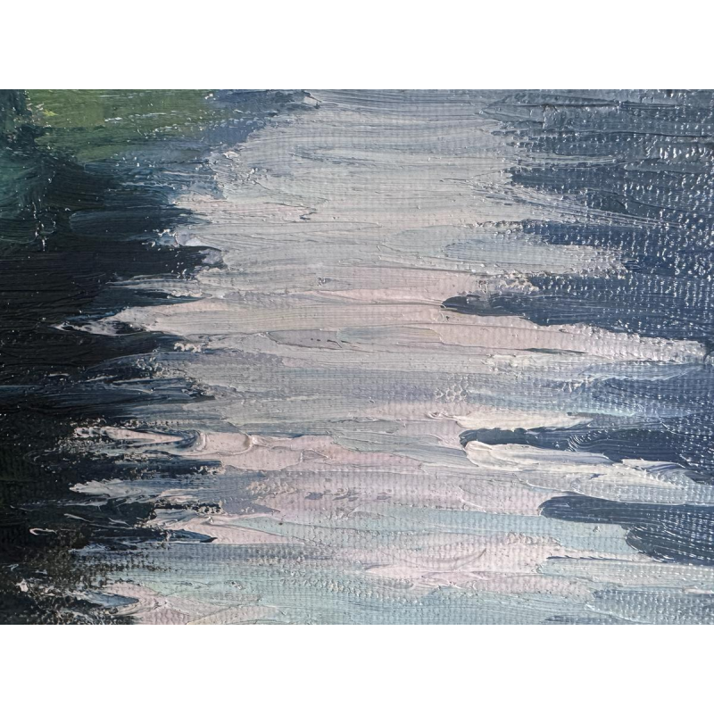 Eugène COLIGNON “The Meuse at Beez - Namur” oil painting on canvas